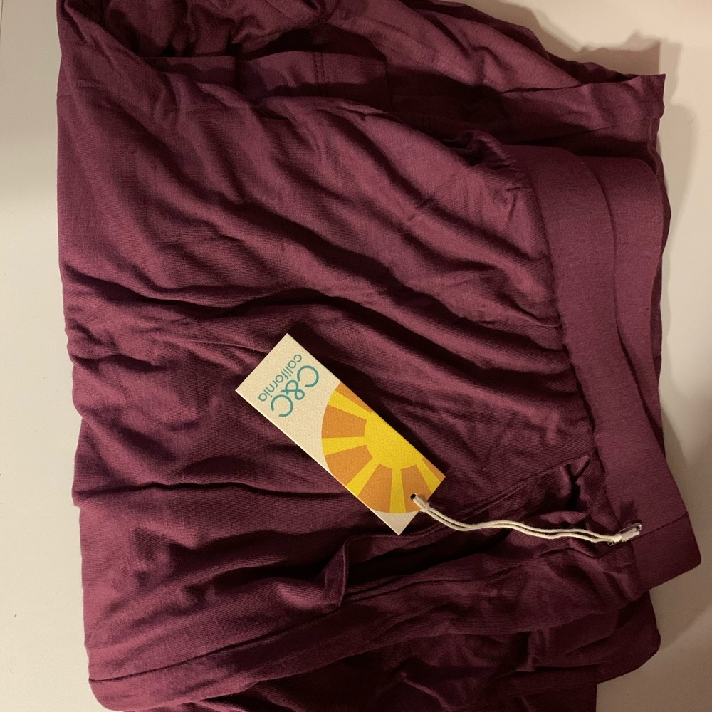 Women’s C&C Burgundy Stretch Lounge Pajama Pant XL